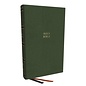 NKJV Single Column Reference Bible, Green Leathersoft