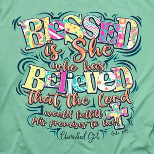 T-shirt - CG Blessed is She who has Believed, Mint
