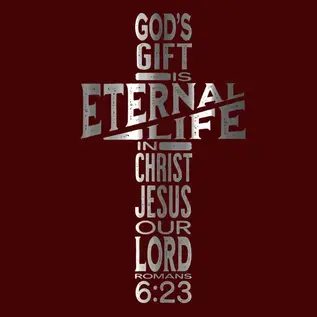 Stainless Steel Mug - God's Gift is Eternal Life, Cross (22 oz)