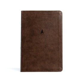 CSB Giant Print Personal Size Bible, Brown LeatherTouch