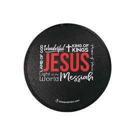 Foldable Fan: Names of Jesus, Black