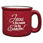 Mug - Jesus is the Reason for the Season, Red, Camp Style