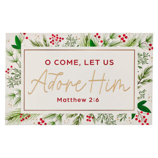 Pass It On Cards - O Come Let us Adore Him, Pack of 25