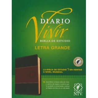 Span-NTV Life Application Study/Large Print (Biblia de Estudio del Diario Vivir, Letra Grande)-Black /Brown LL Indexed