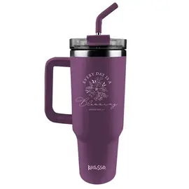 Stainless Steel Mug w/Straw - Every Day is a Blessing (40 oz)