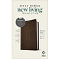 NLT Premium Value Thinline Bible, Dark Brown Cross LeatherLike (Filament)