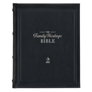 NLT Family Heritage Bible, Black Full-Grain Leather