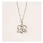Necklace - Celtic Heart Knot Pendant, Silver