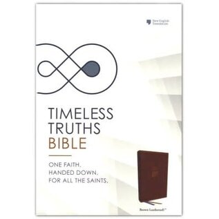 NET Timeless Truths Bible, Brown Leathersoft