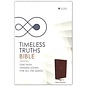 NET Timeless Truths Bible, Brown Leathersoft