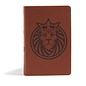 CSB Kids Bible, Brown Lion LeatherTouch