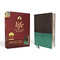 NIV Personal Size Life Application Study Bible, Gray/Teal Leathersoft