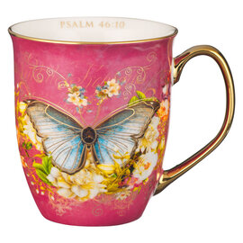 Mug - Be Still, Pink Butterfly