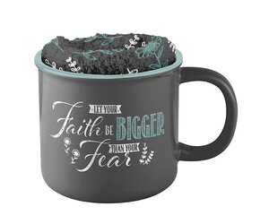 LET YOUR FAITH BE BIGGER THAN YOUR FEAR JOURNAL AND MUG BOXED GIFT SET FOR  WOMEN