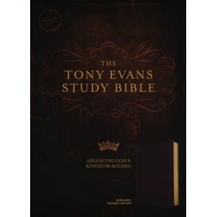 CSB Tony Evans Study Bible, Burgundy Bonded Leather