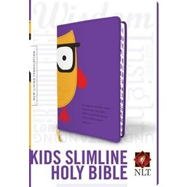 NLT Kids Slimline Bible, Purple Owl TuTone, Indexed