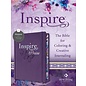 NLT Inspire Praise Bible, Purple LeatherLike (Filament)