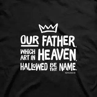 T-shirt - Lord's Prayer, Black
