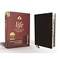 NIV Life Application Study Bible, Black Bonded Leather, Indexed, Red Letter Edition