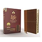 NIV Life Application Study Bible, Brown Leathersoft, Indexed, Red Letter Edition