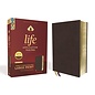 NIV Large Print Life Application Study Bible, Burgundy Bonded Leather