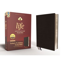 NIV Life Application Study Bible, Black Bonded Leather