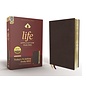 NIV Life Application Study Bible, Burgundy Bonded Leather, Red Letter