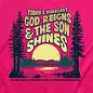 T-shirt - CG Today's Forecast: God Reigns & the Son Shines, Pink