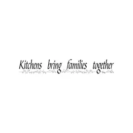 BorderBytes Wall Sticker - Kitchens Bring Families Together