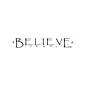 BorderBytes Wall Sticker - Believe (Stars)