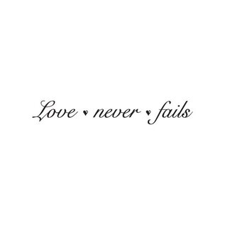 BorderBytes Wall Sticker - Love Never Fails