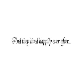 BorderBytes Wall Sticker - And they live happily ever after