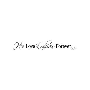 BorderBytes Wall Sticker - His Love Endures Forever