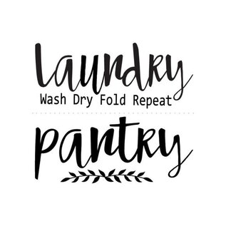 BorderBytes Wall Stickers - Laundry/Pantry, Petites