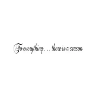 BorderBytes Wall Stickers - To Everything there is a Season