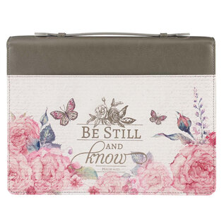 Bible Cover - Be Still and Know, Butterflies