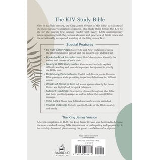 The KJV Study Bible: Atlas Edition, Taupe & Denim Crosshatch, Indexed