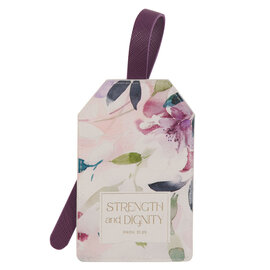 Luggage Tag - Strength & Dignity, Purple