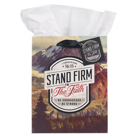 Gift Bag - Stand Firm in the Faith, Medium