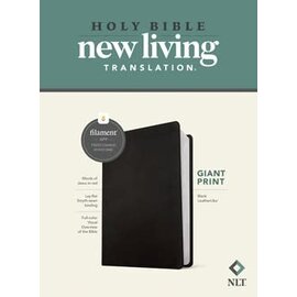 NLT Giant Print Bible, Black LeatherLike (Filament)