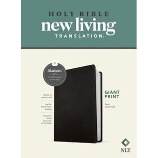 NLT Giant Print Bible, Black LeatherLike (Filament)