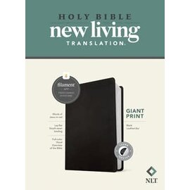 NLT Giant Print Bible, Black LeatherLike, Indexed (Filament)