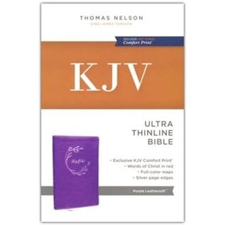 KJV Ultra Thinline Bible, Purple  Leathersoft