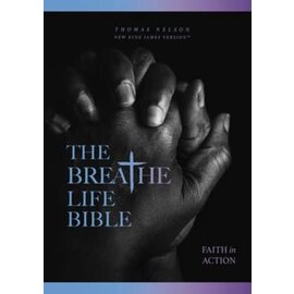 NKJV The Breathe Life Bible, Black Leathersoft, Indexed