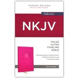NKJV Value Ultra Thinline Bible,  Pink Leathersoft