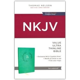 NKJV Value Ultra Thinline Bible,  Teal Leathersoft