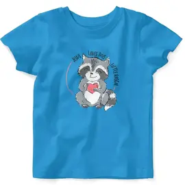 Baby T-Shirt - Raccoon, Blue