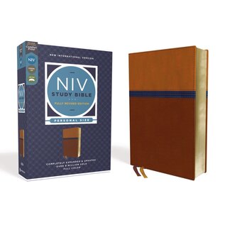 NIV Personal Size Study Bible: Fully Revised Edition, Brown/Blue Leathersoft