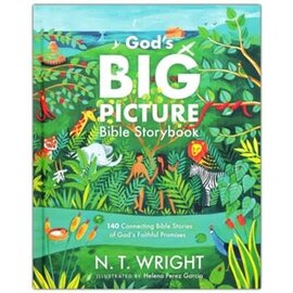 God's Big Picture Bible Storybook: 140 Connecting Bible Stories of God's Faithful Promises (N.T. Wright), Hardcover
