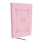 KJV Large Print Center-Column Reference Bible, Pink Leathersoft